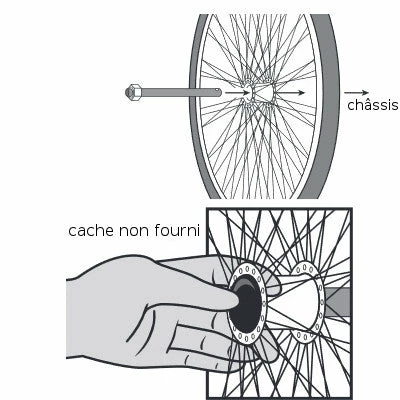 Axe De Roue Pour Remorque Vélo Y-Frame Carry Freedom 4 Axe De Roue Pour Remorque Vélo Y-Frame Carry Freedom – Image 2