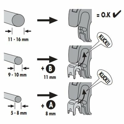 Crochets Et Poignée Quick Lock 2.1 Pour Sacoches De Vélo Ortlieb 5 Crochets Et Poignée Quick Lock 2.1 Pour Sacoches De Vélo Ortlieb – Image 3