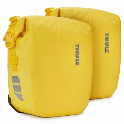 Double Sacoche Jaune Sur Porte-bagages 13L Shield Pannier Thule 2 Double Sacoche Jaune Sur Porte-bagages 13L Shield Pannier Thule
