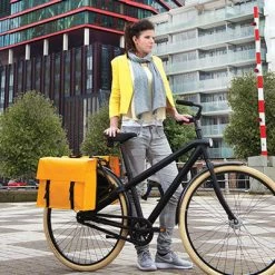 Remorques vélo Soldes -Remorques vélo Soldes double sacoche urbaine impermeable 40 l bisonyle willex full 2