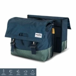Double Sacoche Vélo étanche En Matériau Recyclé 40L Urban Proof -Remorques vélo Soldes double sacoche velo etanche en materiau recycle 40l urban proof full 5