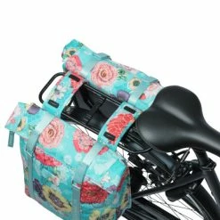 Double Sacoche Vélo Porte-bagage Arrière Bleue Bloom Field Basil 13 Double Sacoche Vélo Porte-bagage Arrière Bleue Bloom Field Basil -Remorques vélo Soldes double sacoche velo porte bagage arriere bleue bloom field basil full 6