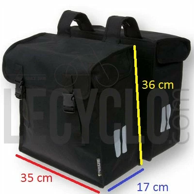 Double Sacoches Vélo 47L Mara XXL Basil 8 Double Sacoches Vélo 47L Mara XXL Basil – Image 6