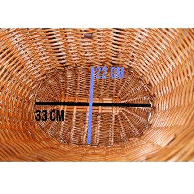 Panier Avant En Osier Pour Chien Sur Guidon - Trixie 5 Panier Avant En Osier Pour Chien Sur Guidon - Trixie – Image 3