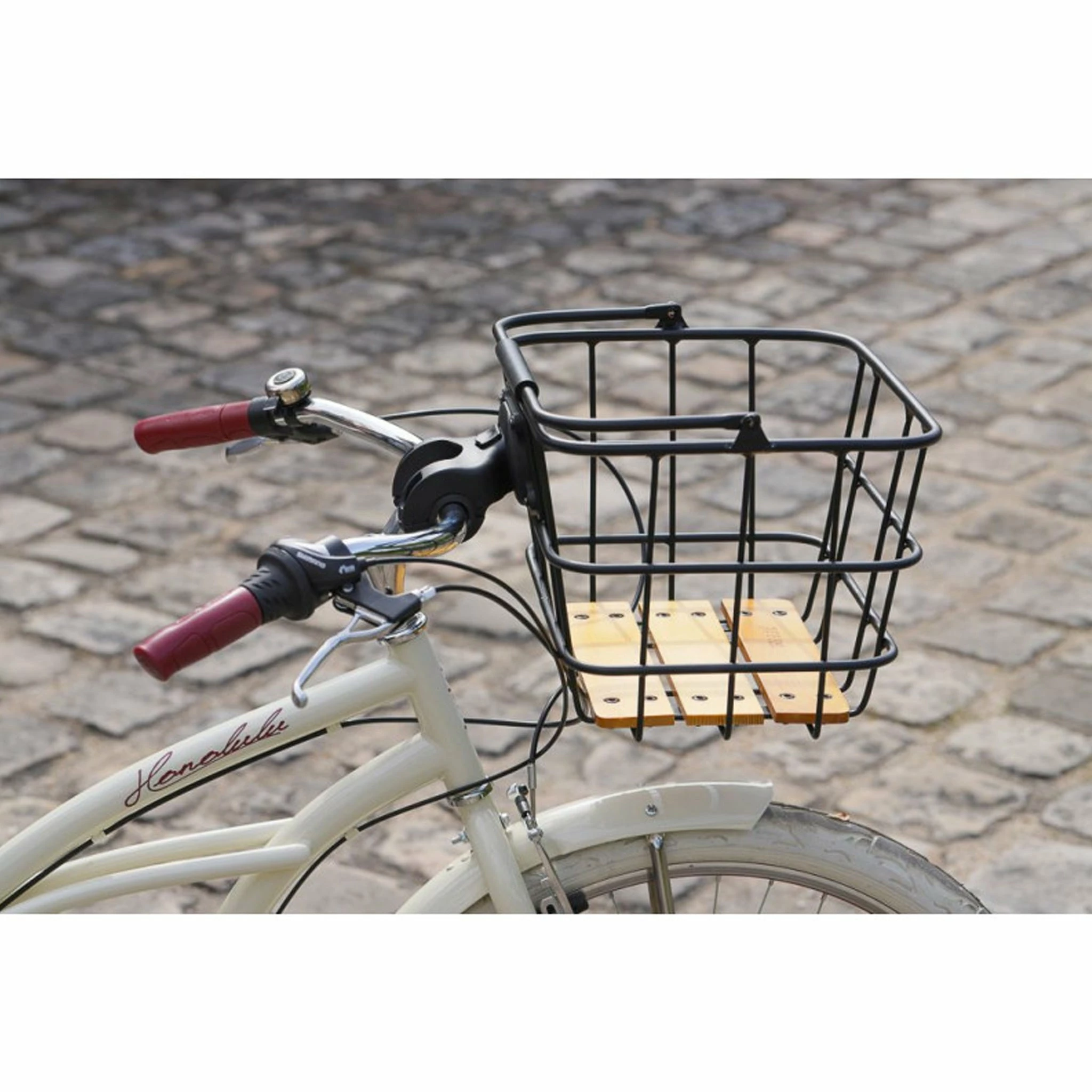 Panier Avant Pour Vélo Avec Socle En Bois Z Front Zefal 4 Panier Avant Pour Vélo Avec Socle En Bois Z Front Zefal – Image 2