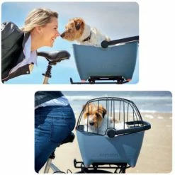 Panier Vélo Pour Chien Bleu Tendance Basil Buddy 11 Panier Vélo Pour Chien Bleu Tendance Basil Buddy -Remorques vélo Soldes panier velo pour chien bleu tendance basil buddy full 5