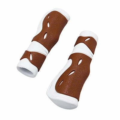 Progrip Poignées Ergonomiques Vélo Vintage Coloris Marron Et Blanc