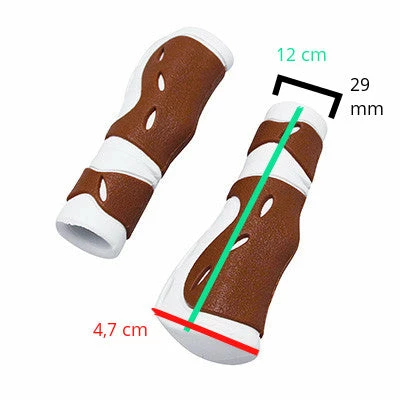Progrip Poignées Ergonomiques Vélo Vintage Coloris Marron Et Blanc – Image 2
