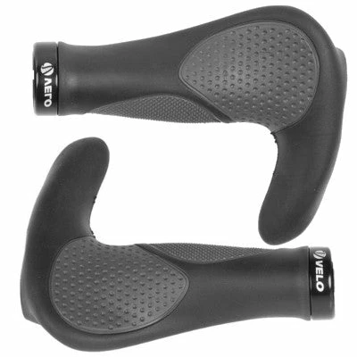 VELO Poignées Vélo Ergonomiques Avec Cornes Triple Densité - La Paire 3 VELO Poignées Vélo Ergonomiques Avec Cornes Triple Densité - La Paire