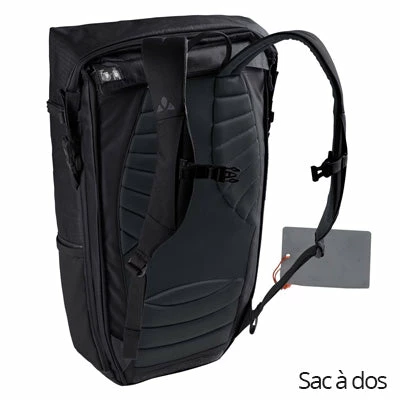 Sac à Dos Modulable En Sacoche De Vélo CityGo Bike 23 L Vaude 4 Sac à Dos Modulable En Sacoche De Vélo CityGo Bike 23 L Vaude – Image 2