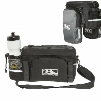 M-Wave Sacoche Avec Extensions Sur Porte Bagage Vélo Auto Agrippante 3 M-Wave Sacoche Avec Extensions Sur Porte Bagage Vélo Auto Agrippante