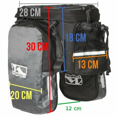 M-Wave Sacoche Avec Extensions Sur Porte Bagage Vélo Auto Agrippante 8 M-Wave Sacoche Avec Extensions Sur Porte Bagage Vélo Auto Agrippante – Image 6