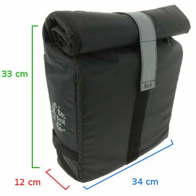 Sacoche De Vélo Simple Imperméable Noire Roll Single Beck 6 Sacoche De Vélo Simple Imperméable Noire Roll Single Beck – Image 4