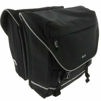 Sacoche Double Noire Extensible Vélo SPRTV De Beck 3 Sacoche Double Noire Extensible Vélo SPRTV De Beck