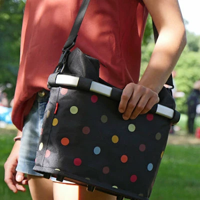 Sacoche Pour Porte-bagages Bikebasket Oval M Dots Klickfix 4 Sacoche Pour Porte-bagages Bikebasket Oval M Dots Klickfix – Image 2