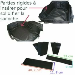 M-Wave Sacoche Triple De Cyclotourisme 12 M-Wave Sacoche Triple De Cyclotourisme -Remorques vélo Soldes sacoche triple de cyclotourisme full 5