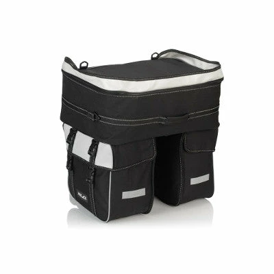Sacoche Triple Vélo Sur Porte Bagage Arrière Traveller XLC 3 Sacoche Triple Vélo Sur Porte Bagage Arrière Traveller XLC