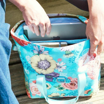 Sacoche Vélo Arrière Shopper Basil Bloom Field Bleu Ciel 20L 7 Sacoche Vélo Arrière Shopper Basil Bloom Field Bleu Ciel 20L – Image 5