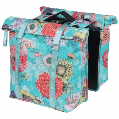 Sacoche Vélo Double Porte-bagage Amovible MIK Bleu Bloom Basil 3 Sacoche Vélo Double Porte-bagage Amovible MIK Bleu Bloom Basil