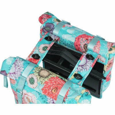 Sacoche Vélo Double Porte-bagage Amovible MIK Bleu Bloom Basil 5 Sacoche Vélo Double Porte-bagage Amovible MIK Bleu Bloom Basil – Image 3