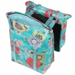 Sacoche Vélo Double Porte-bagage Amovible MIK Bleu Bloom Basil 11 Sacoche Vélo Double Porte-bagage Amovible MIK Bleu Bloom Basil -Remorques vélo Soldes sacoche velo double porte bagage amovible mik bleu bloom basil full 4