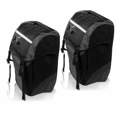 Set De Sacoches Vélo 30L Fixation Crochets XLC 3 Set De Sacoches Vélo 30L Fixation Crochets XLC