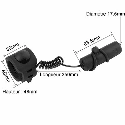 M-Wave Sonnette électrique Pour Vélo 120 Db 4 M-Wave Sonnette électrique Pour Vélo 120 Db – Image 2