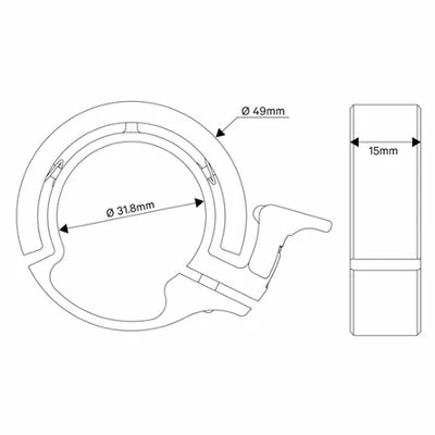 Sonnette Pour Vélo Oi Classic Large Knog 8 Sonnette Pour Vélo Oi Classic Large Knog – Image 6
