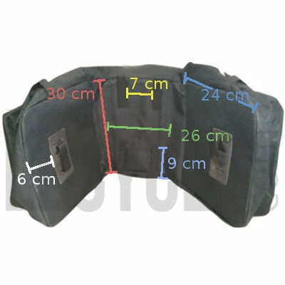 Oxford Triple Sacoche De Vélo Sur Porte-bagage Arrière 6 Oxford Triple Sacoche De Vélo Sur Porte-bagage Arrière – Image 4