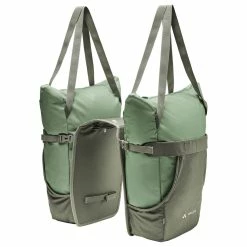 Double Sacoche De Vélo Avec Sacs Cabas TwinShopper Vaude 15 Double Sacoche De Vélo Avec Sacs Cabas TwinShopper Vaude -Remorques vélo Soldes twinshopper vaude vert